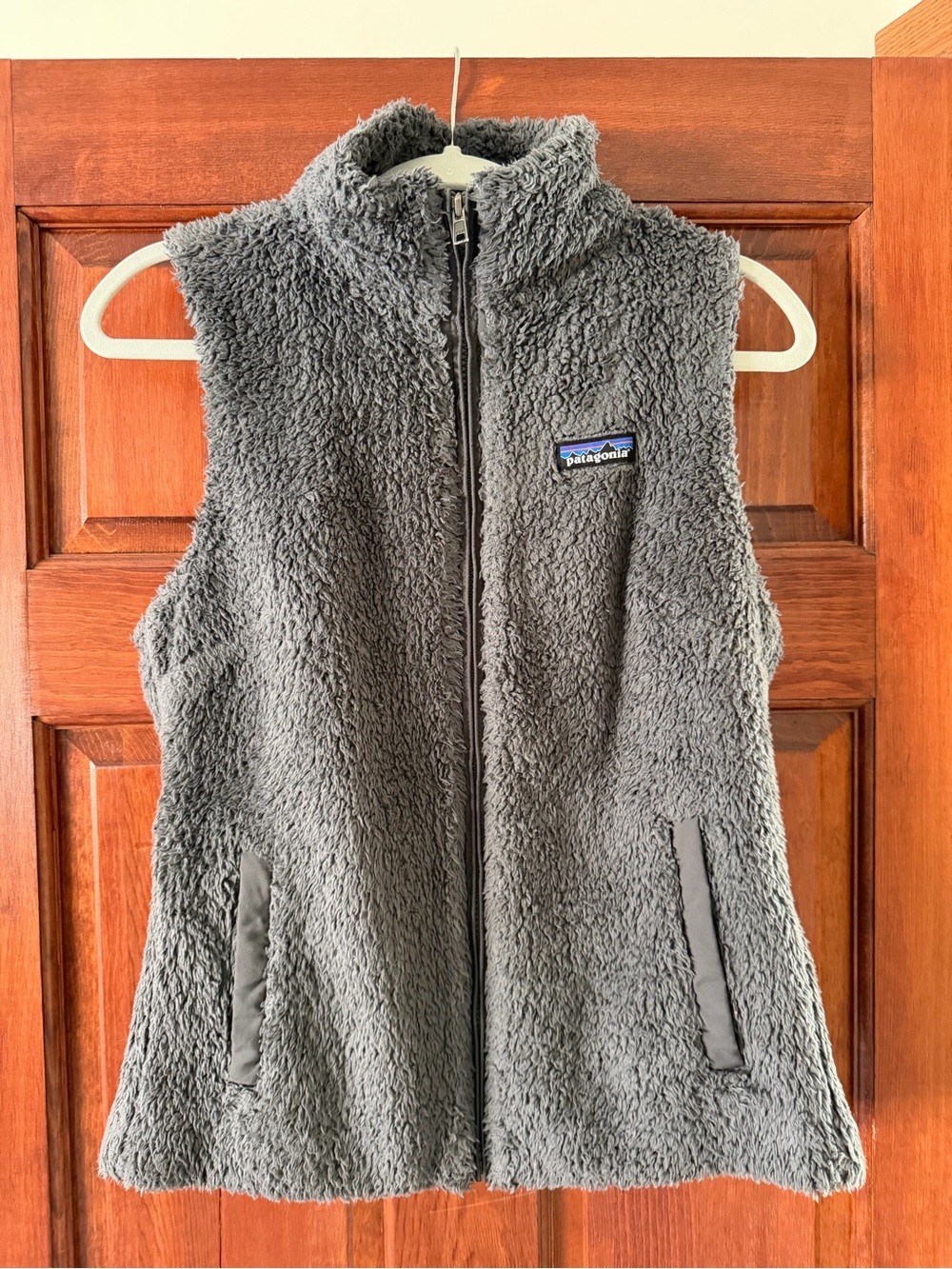 Patagonia Gray Sherpa Fleece Vest